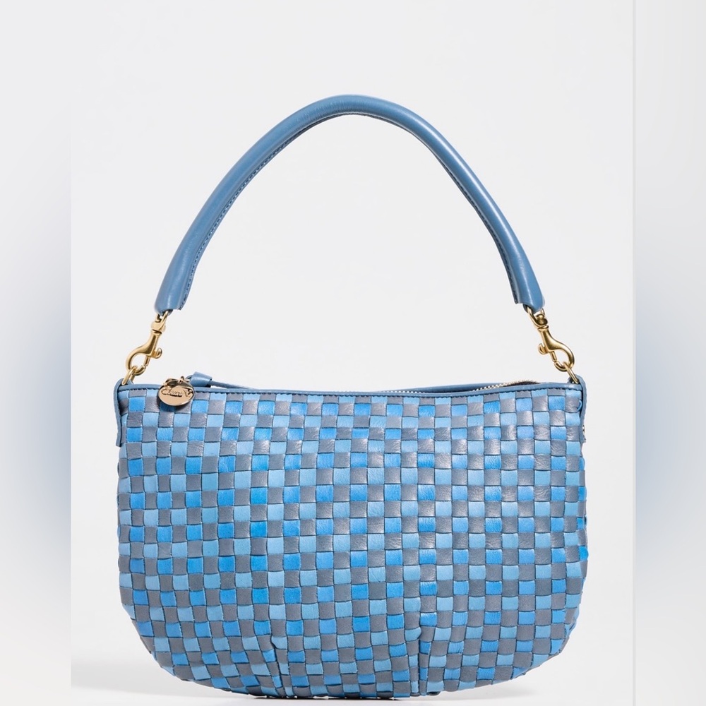 Clare V. Light Blue Petit Moyen Messenger Bag